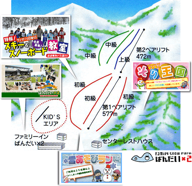 Family Snow Park Bandai X2